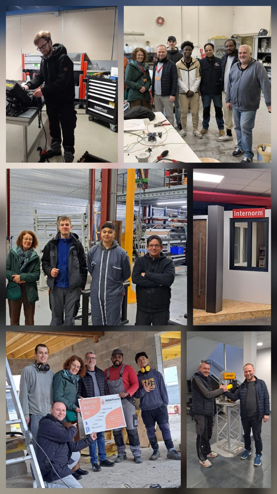 Kollage der Betriebsbesuche